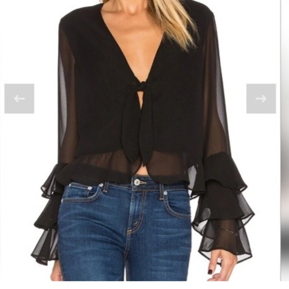 Tularosa Winnie Blouse in black  size Small